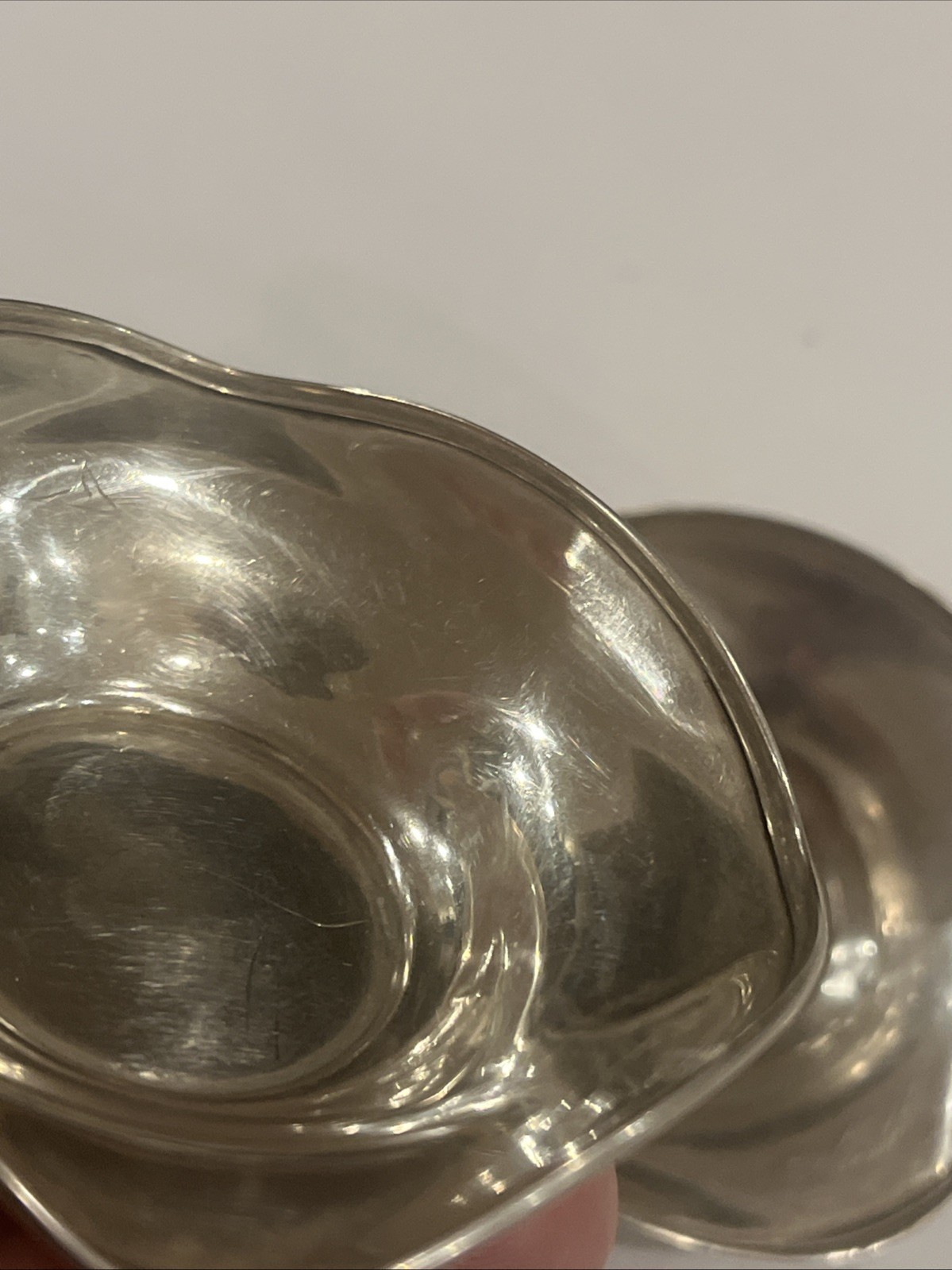 Pair Vintage STERLING SILVER SALT CELLARS Bowl Dishes 30 Grams 2.75”