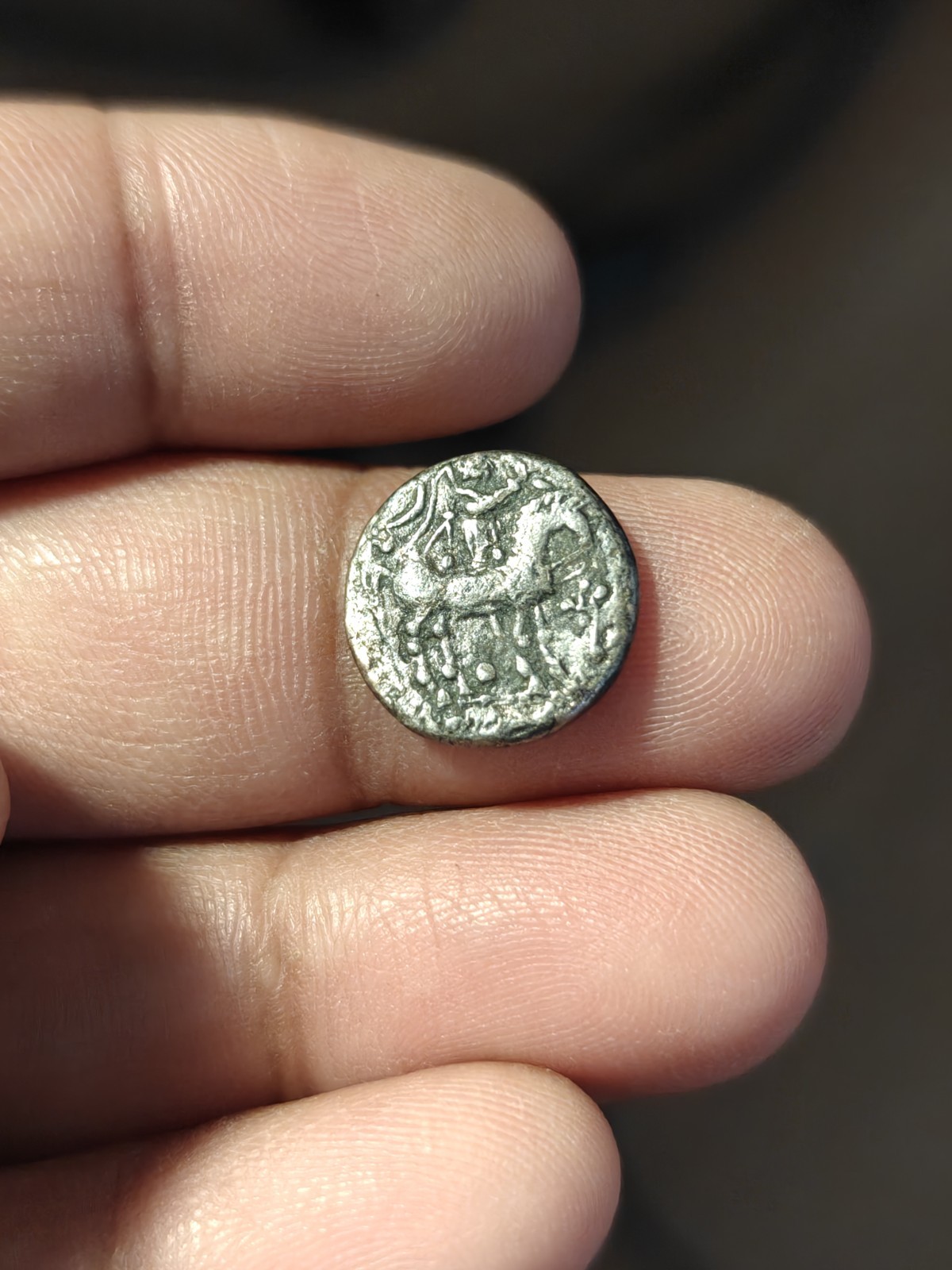 Ancient Kings of the Scythians, Azes II, 58-12 Indo-greek kingdom drachm Rare&