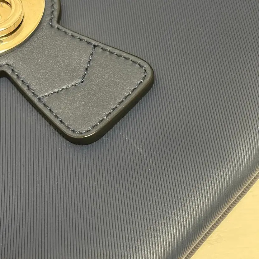 Burberry Leather Briefcase Blue Official