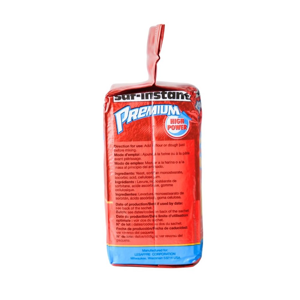 SAF Instant Premium Yeast 16 Oz, (Single Pack)