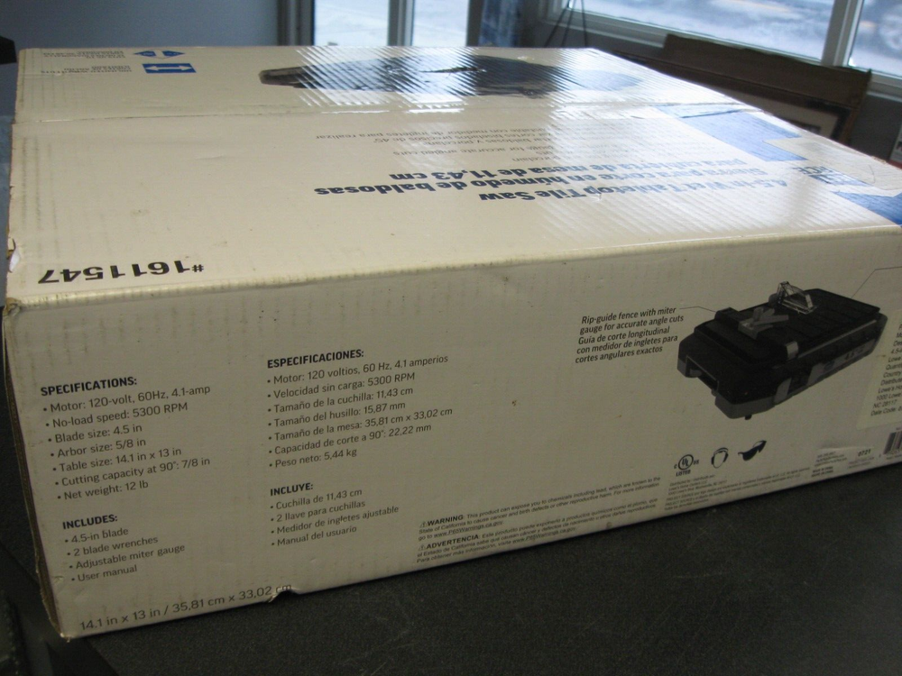 PROJECT SOURCE 4.5-IN WET TABLETOP TILE SAW 1611547