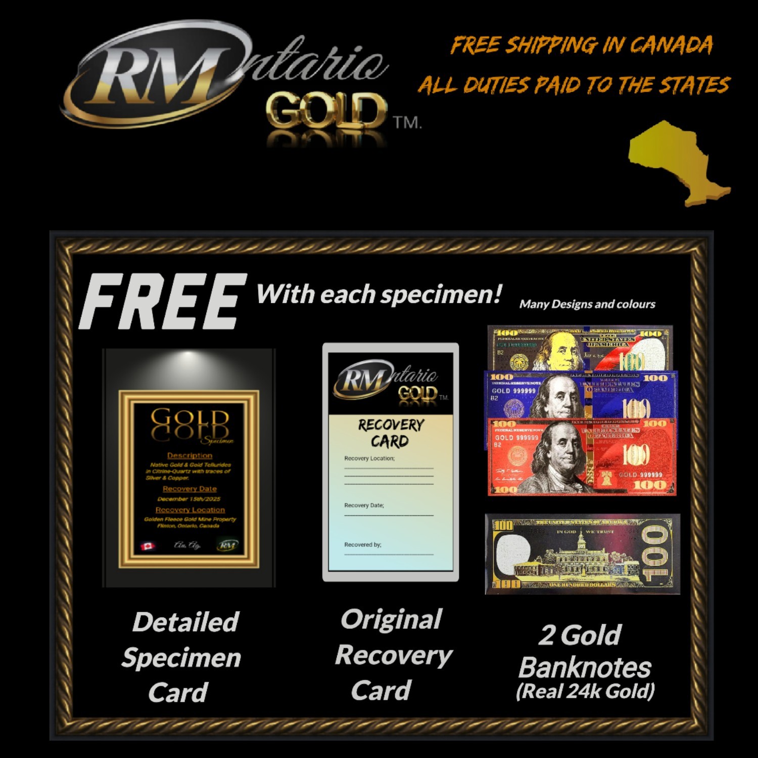 Gold Ore Specimen 9.8g Native Gold Strung Thru Tellurides 619 Was 117