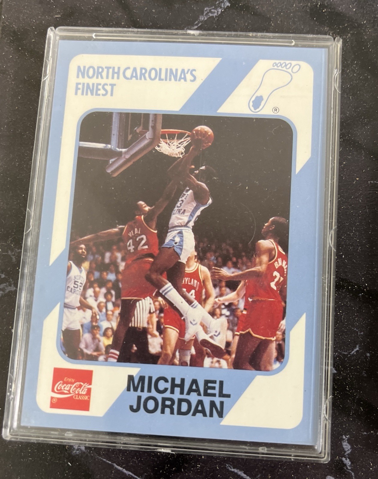 MICHAEL JORDAN COCA COLA NORTH CAROLINA PLAQUE RARE 1989 in box mint near mint