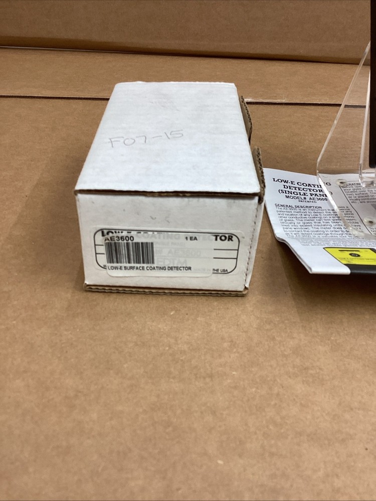 CRL AE3600 Low-E COATING Detector NEW