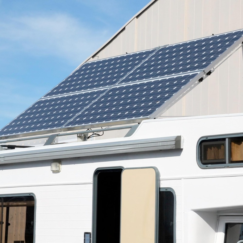 JAOTREL 32in Foldable Solar Panel Mount Tilt Legs Adjustable Bracket Set for RV