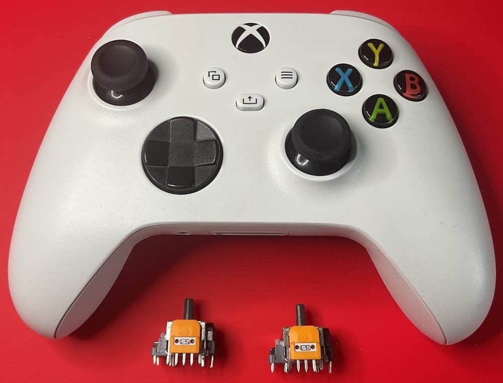 Xbox Series Controller With Drift Resistant Hall Effect Joystick Installed -