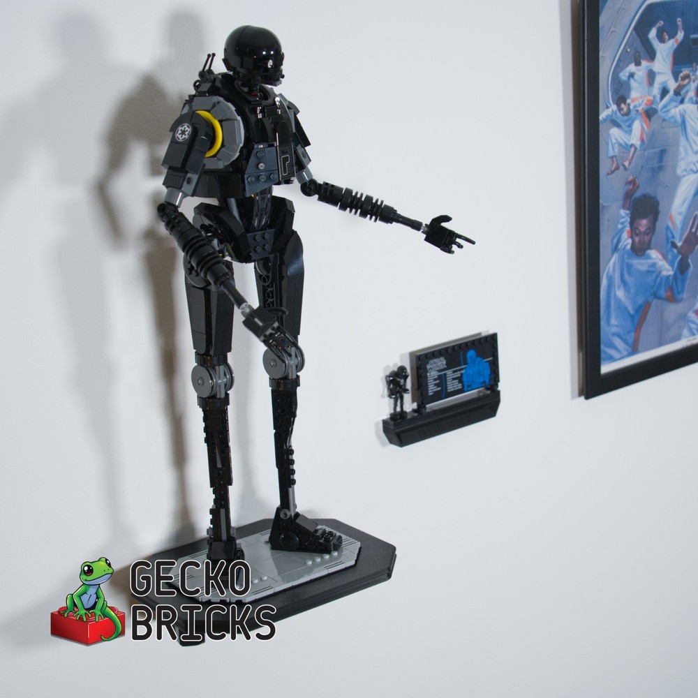 Wall Mount for LEGO K-2SO Security Droid-75434