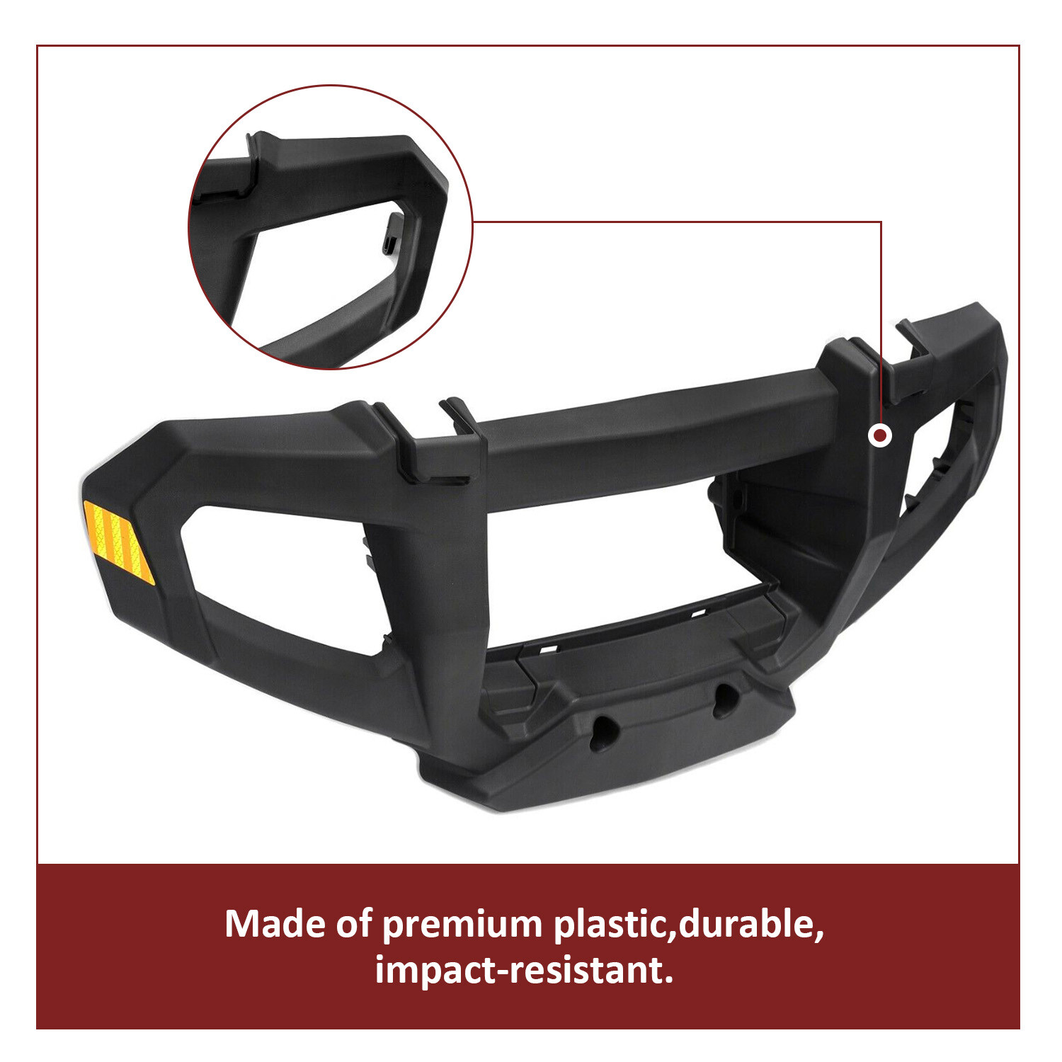 For Polaris 2633527-070 Black Front Bumper 05-2010 Touring Sportsman 800 700 500