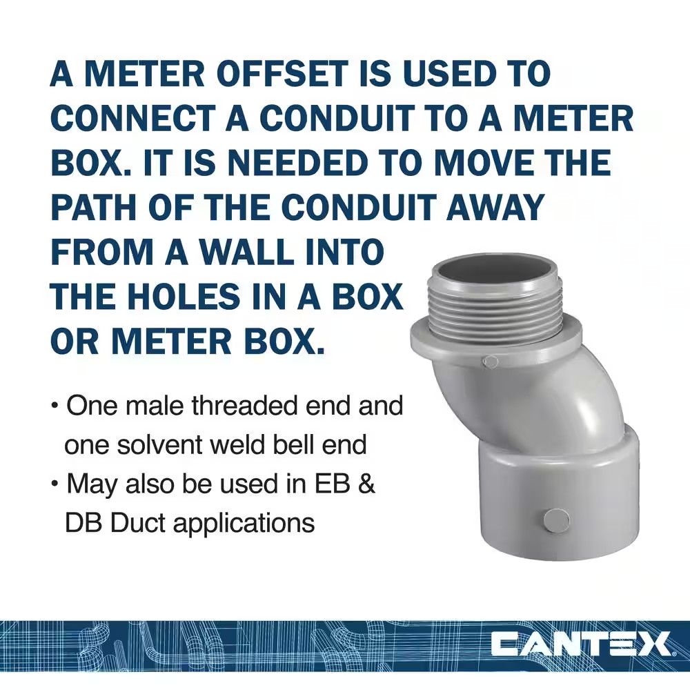 2 In. Conduit Meter Offset