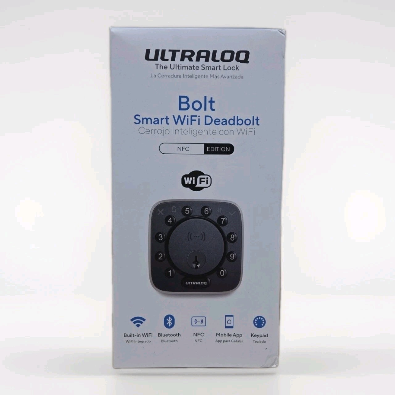 ULTRALOQ Bolt NFC Smart WiFi Deadbolt Door Lock Keypad Bluetooth NEW SEALED