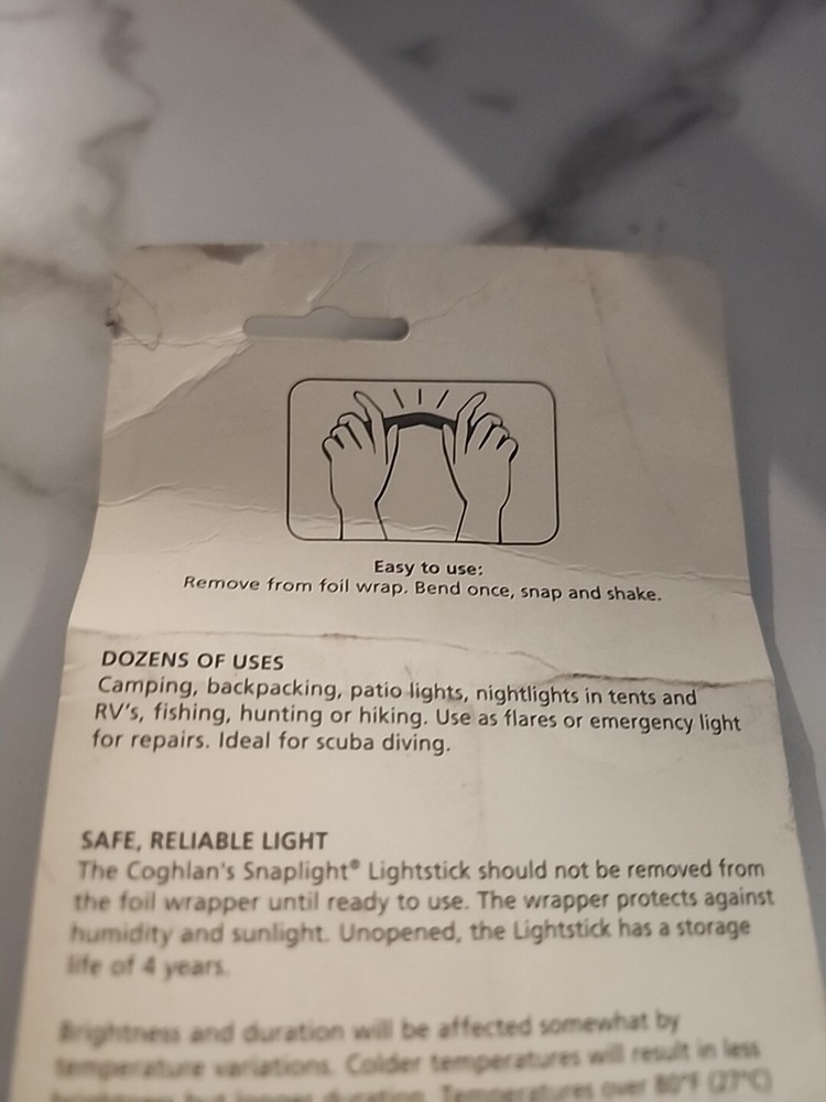 Coghlan's Green Light Stick - Lasts 12 Hours!!