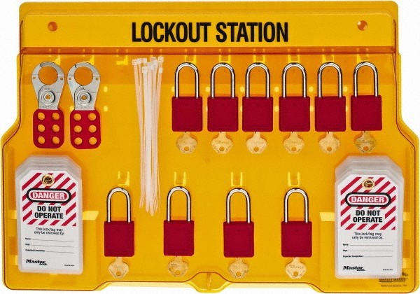 Master Lock Equipped Polycarbonate Padlock Station