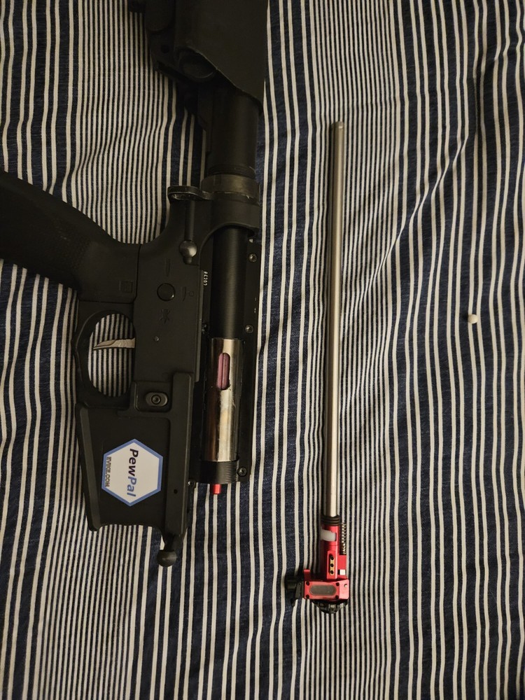 Fully Built Lancer Tactical M4 Airsoft Gun.