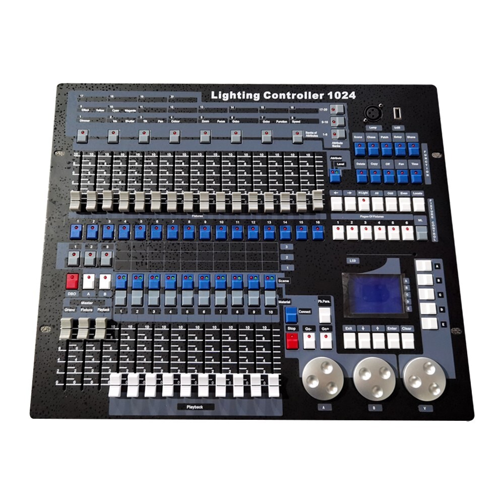 US 1024 dmx Console DMX512 Lamp Dimmer Light Controller for Wedding Bar +case