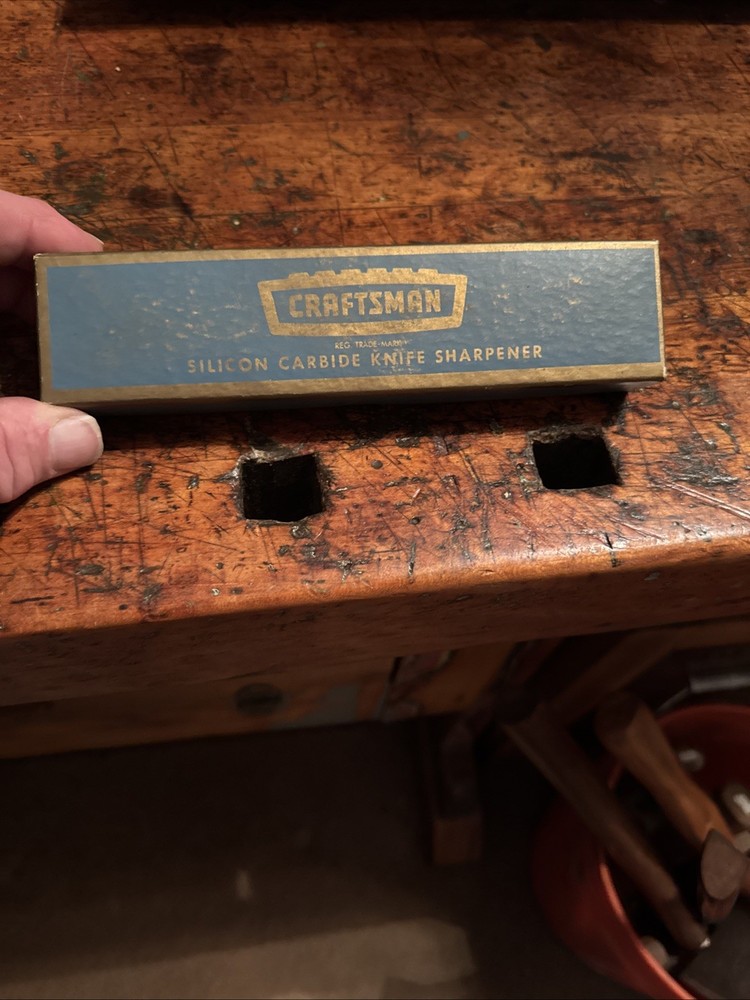 Craftsman Knife Sharpener Vintage Silicon Carbide