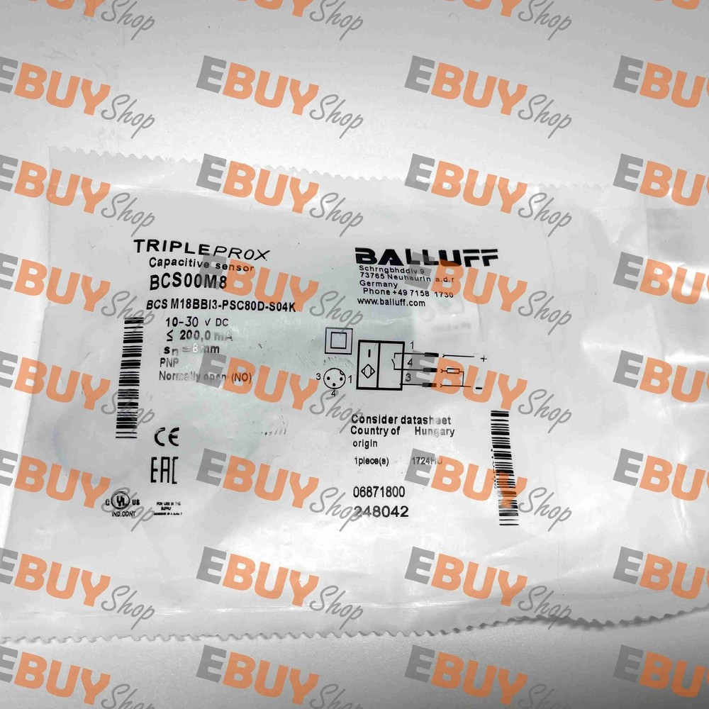 New capacitive sensor BCS00M8 BCS M18BBI3-PSC80D-S04K 10-30VDC