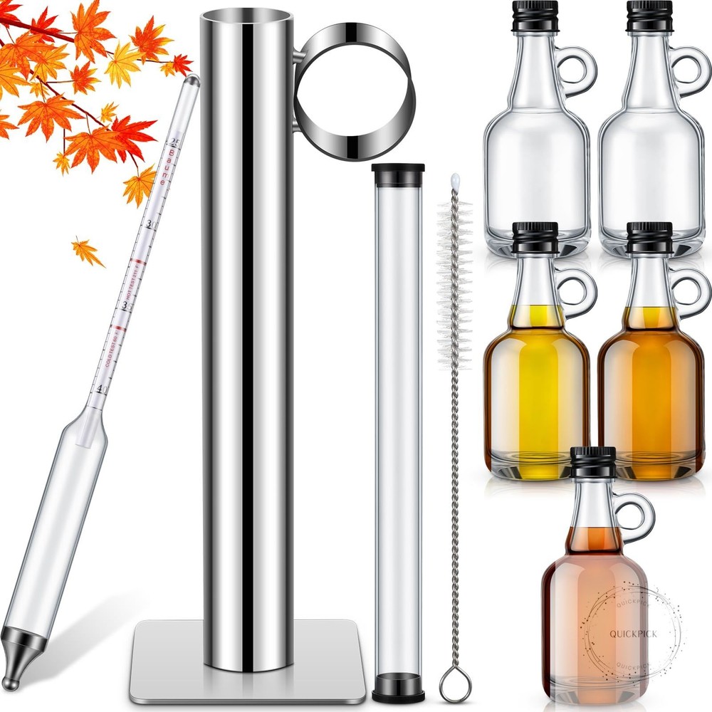Maple Syrup Hydrometer Test Cup Kit Maple Syrup Density Kit Stainless Steel