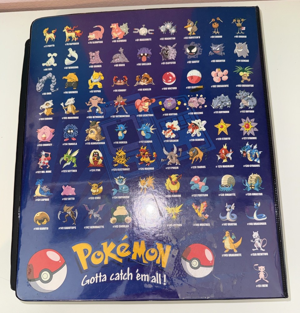 Vintage Pokemon Stack And sticker binder