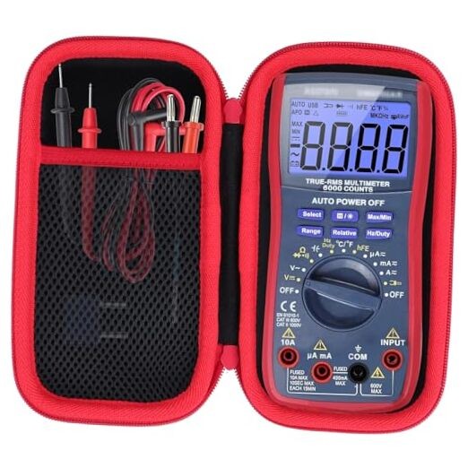 Hard Case Compatible with AstroAI Digital Multimeter for TRMS 6000 Counts Meter