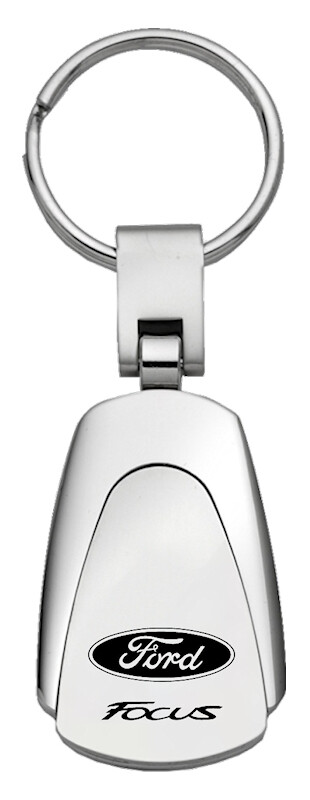 Ford Focus Teardrop Key Chain (Silver)