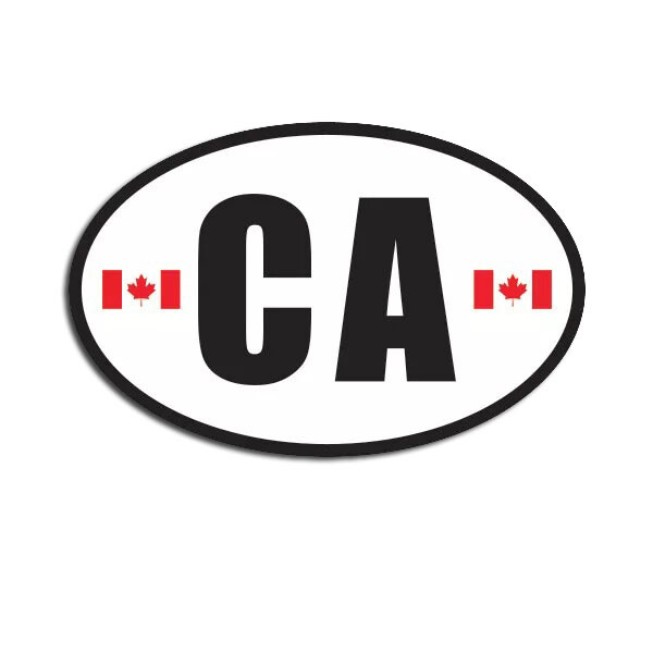 Canada Oval Sticker Decal