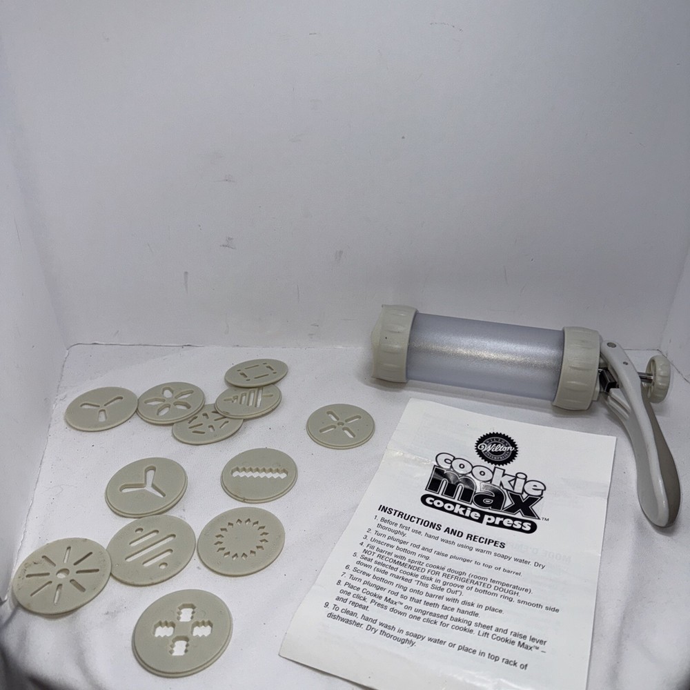 Wilton Cookie Max Cookie Press No Box 12 Designs