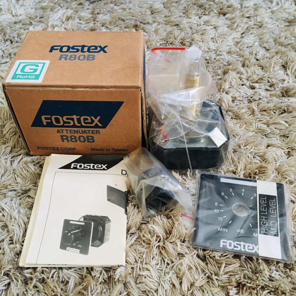 Fostex R80B High Input Attenuator High Resistance Pro Audio Module
