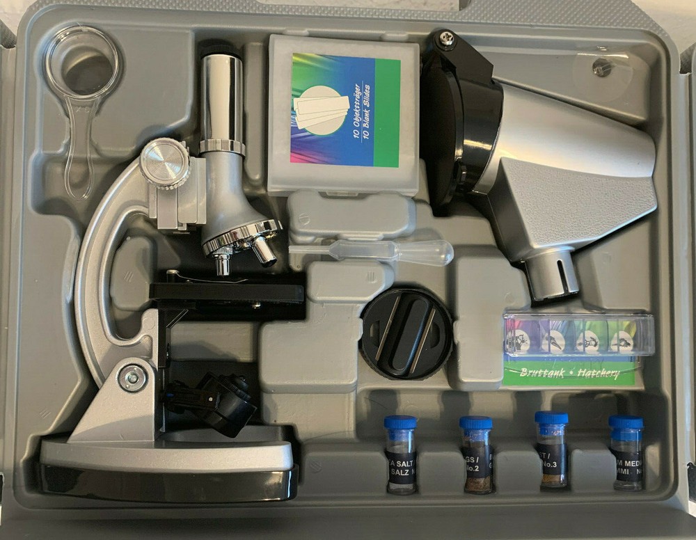 BRESSER JUNIOR Biotar DLX 300x-1200x Microscope with Case