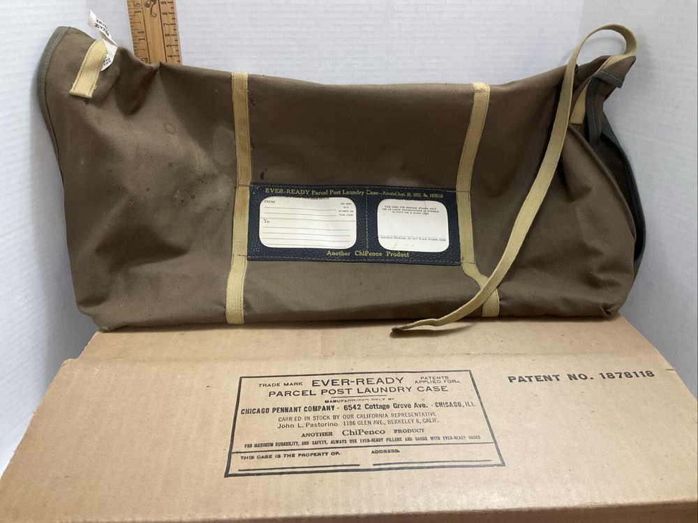 VINTAGE WWII EVER READY PARCEL POST LAUNDRY CASE 1932 ChiPenco 1878118 PRODUCT