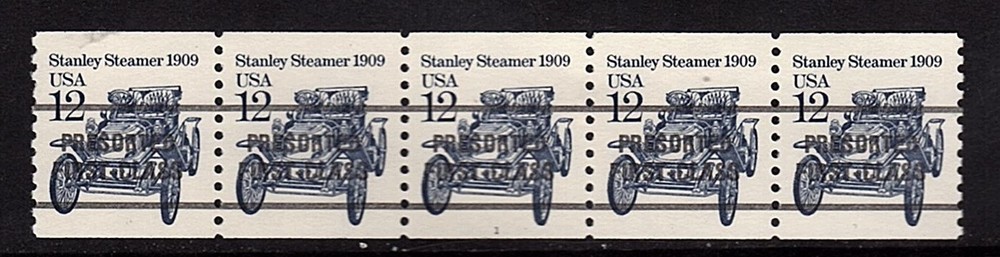 #2132b Stanley Steamer Precancel (Type 2)   PNC5  Pl#1 - MNH