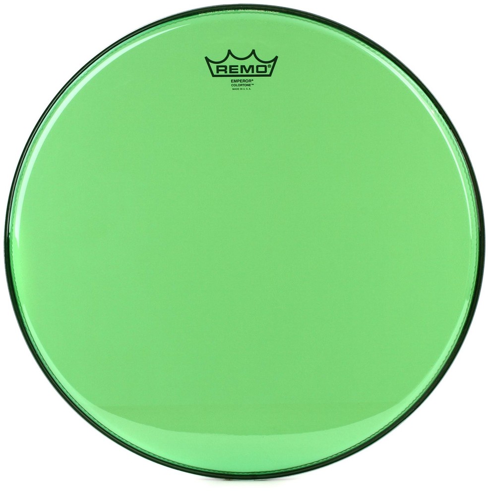 Remo Emperor Colortone Green Drumhead - 16 inch (2-pack) Bundle