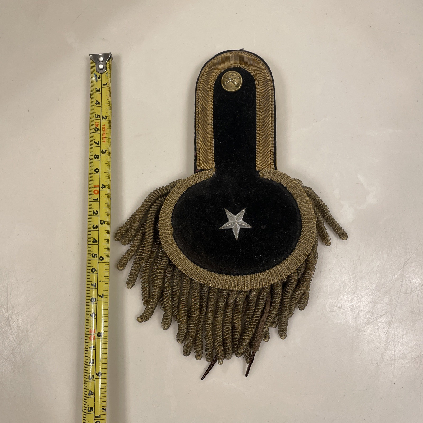 Shoulder Epaulette Military Mid 19th Century Single Piece 1800s Paris