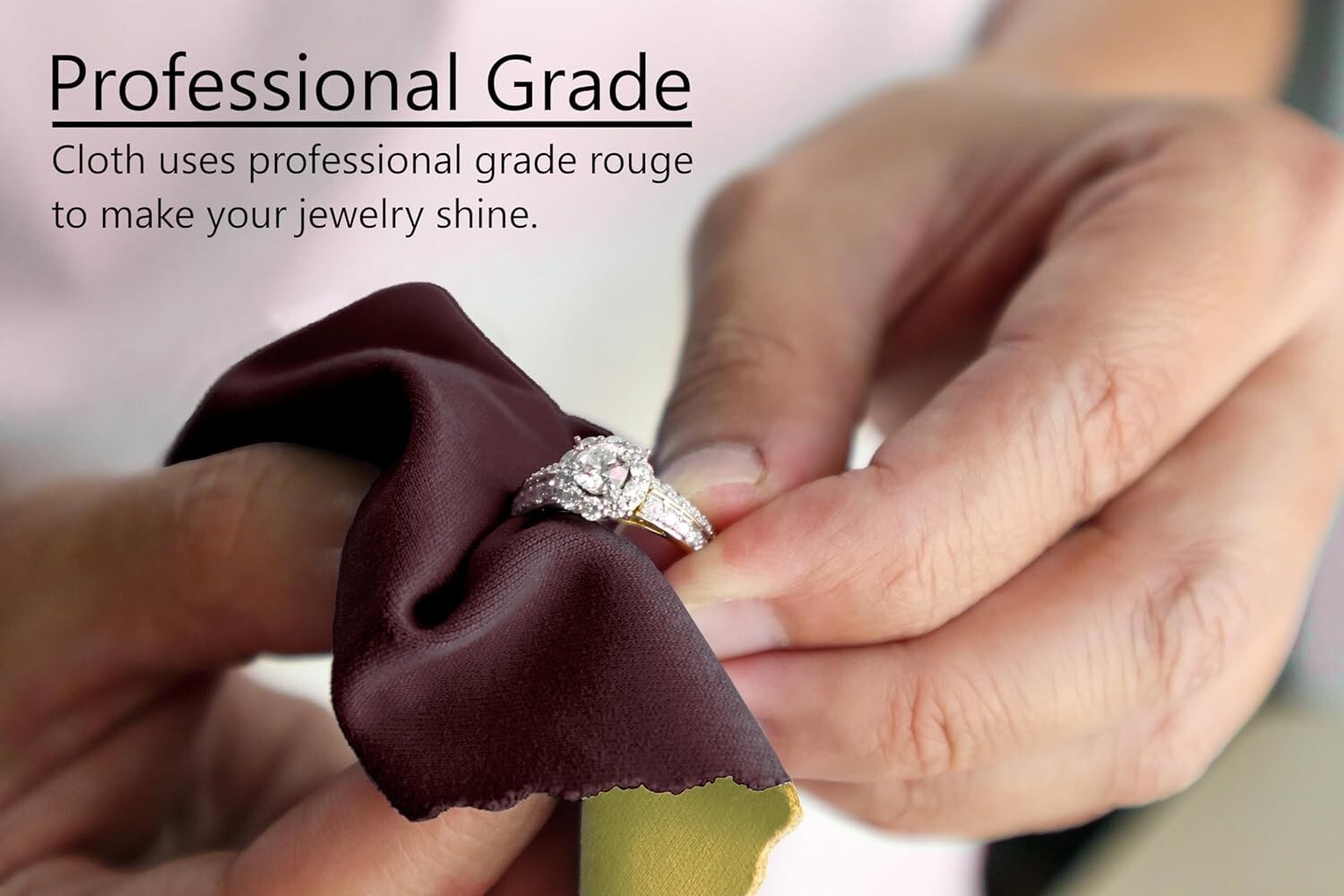 JSP JEWELERS Large Rouge Polishing Cloth Brass Copper Silver Gold Sunshinw Buff