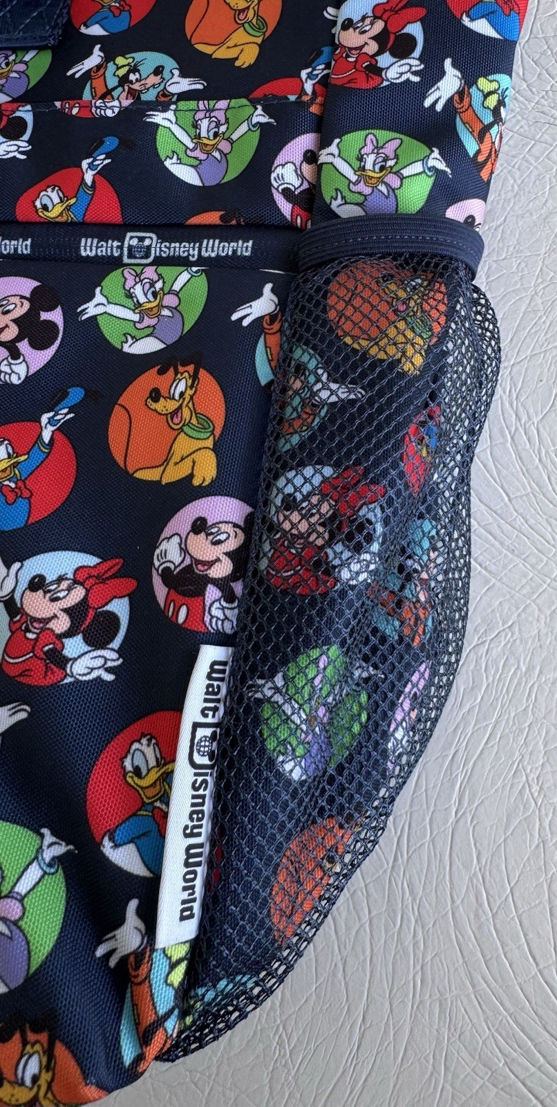 DISNEY PARKS MICKEY & FRIENDS BUBBLE BUTTON TOTE BAG NEW WITH TAGS