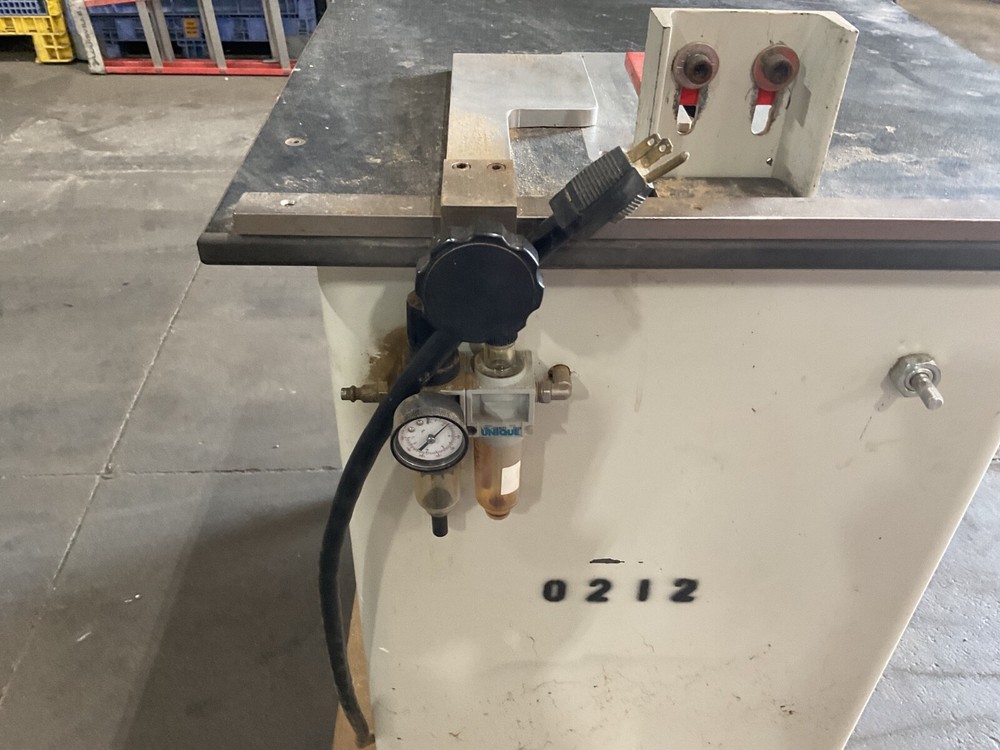 Unique Machine & Tool Double Spindle Pneumatic Pocket Hole Machine Model 73 #6BB