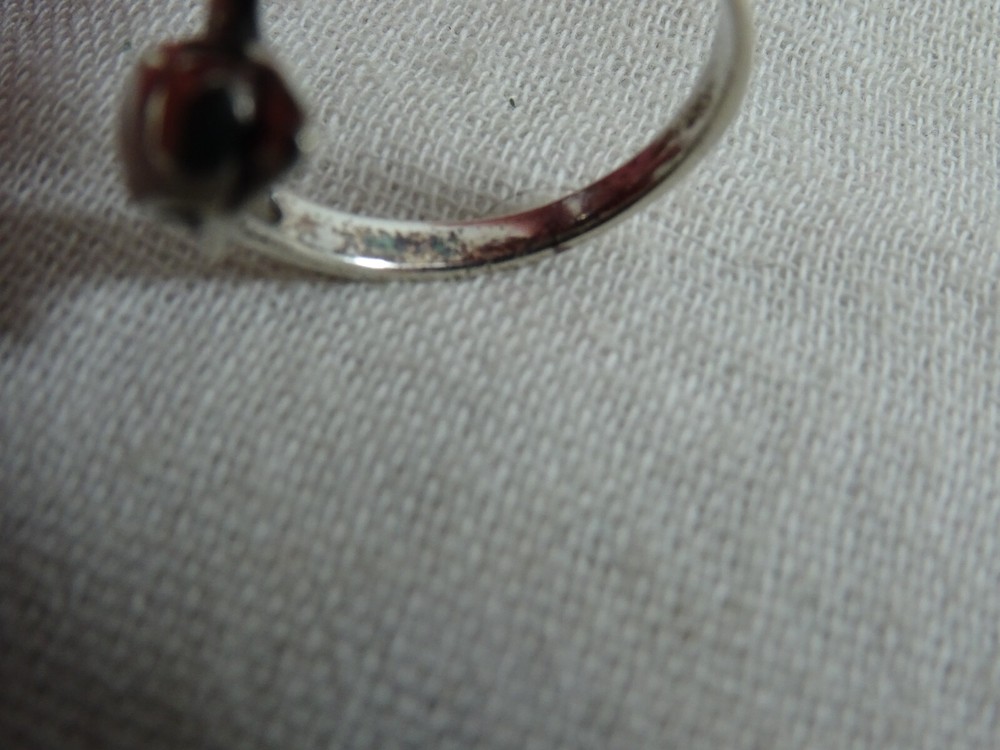 Double Dolphin Sterling Silver Ring 925 size 7-7.25