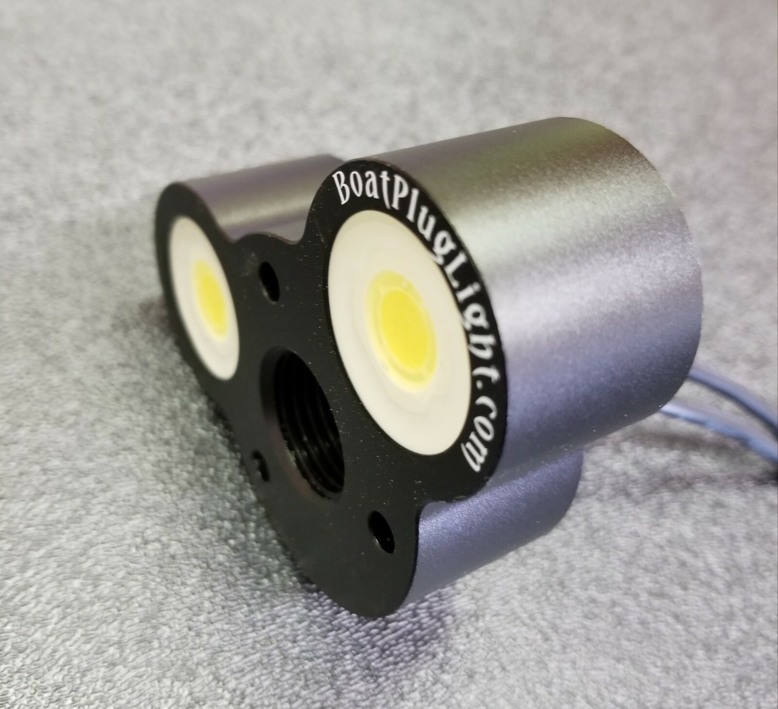 RED LOKI-2 UNDERWATER LED BOAT PLUG TRANSOM DRAIN LIGHT UP TO 2400 Lumens