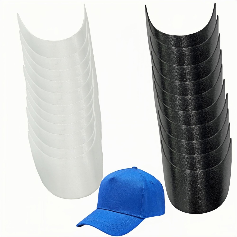 20 Pcs Baseball Caps Inserts Shapers Plastic Hat Inner Support Baseball Bump Cap