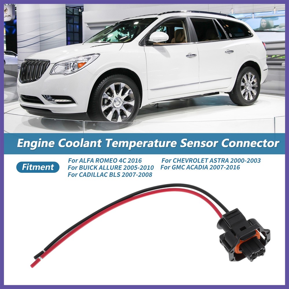 Engine Coolant Temperature Sensor Connector for Buick 88953309/S-1024 1Pc