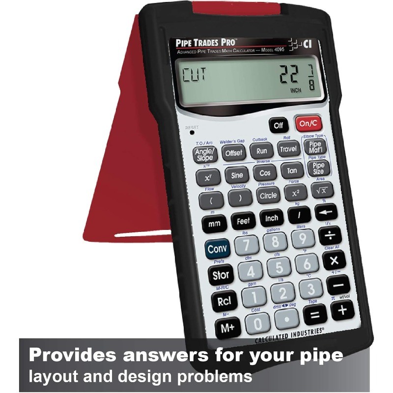4095 Pipe Trades Pro Advanced Pipe Layout and Design Math Calculator Tool
