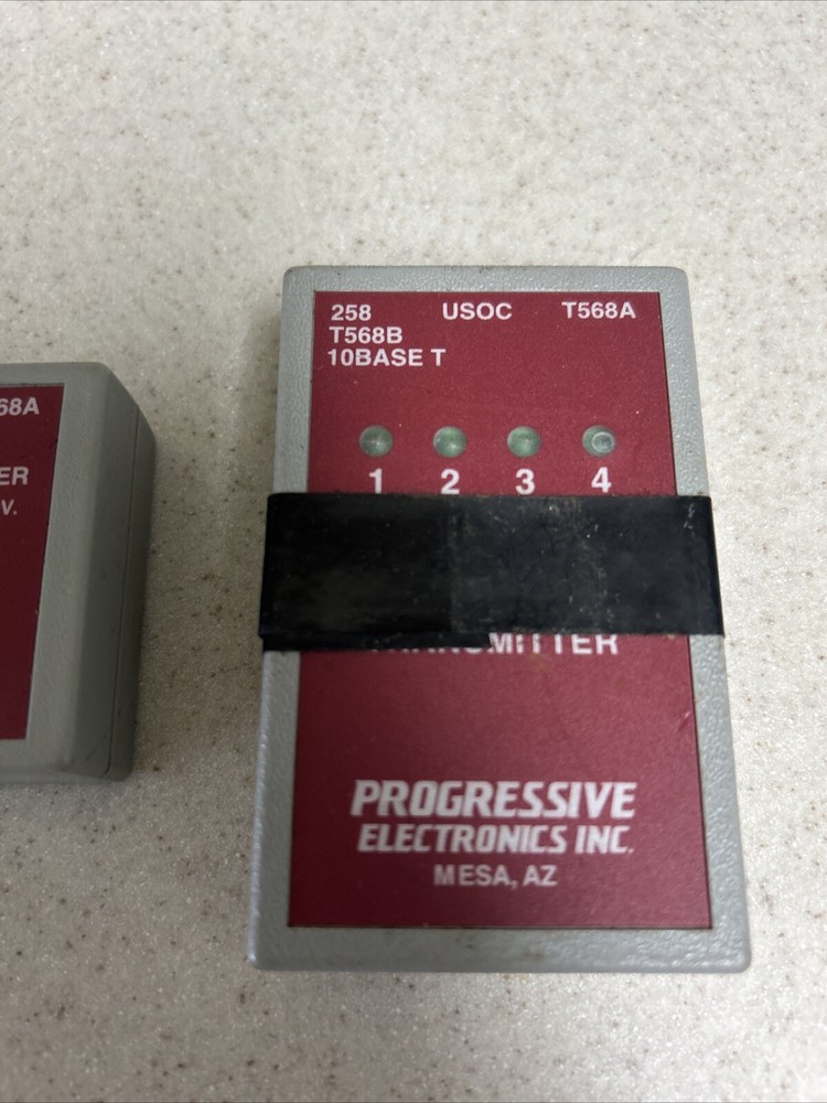 Progressive Model 468 Modular Cable Tester 468T Transmitter 468R Receiver Only