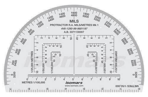 Military - Mils Protractor