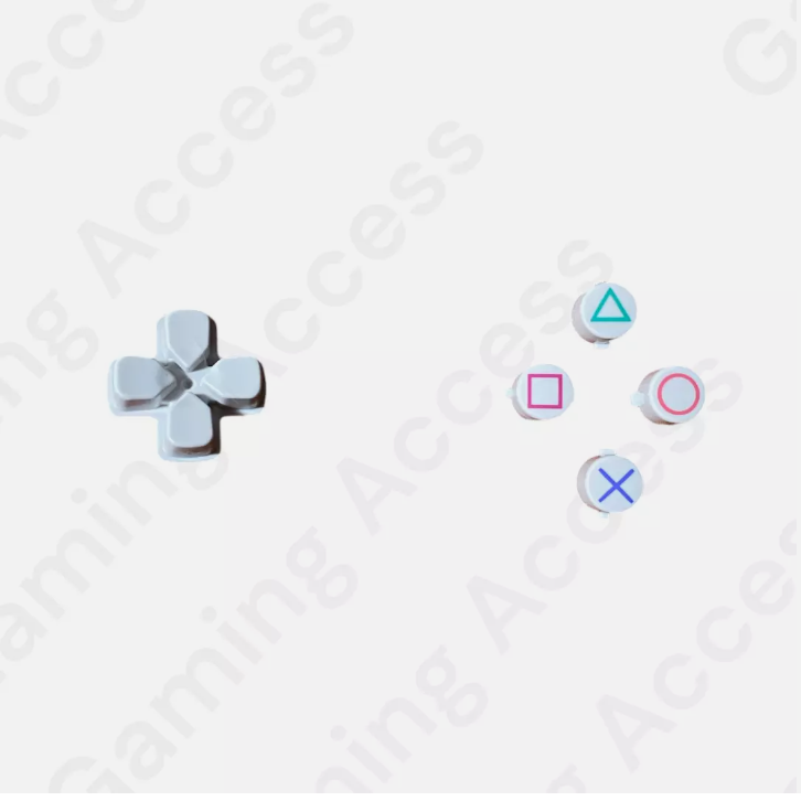Ps5 controller (PS2 White retro themed buttons, D-Pad**ONLY****)