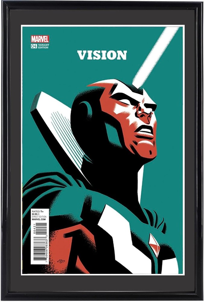 Stylish Black Comic Book Frames with UV Protection - 8 Pack Display Solution