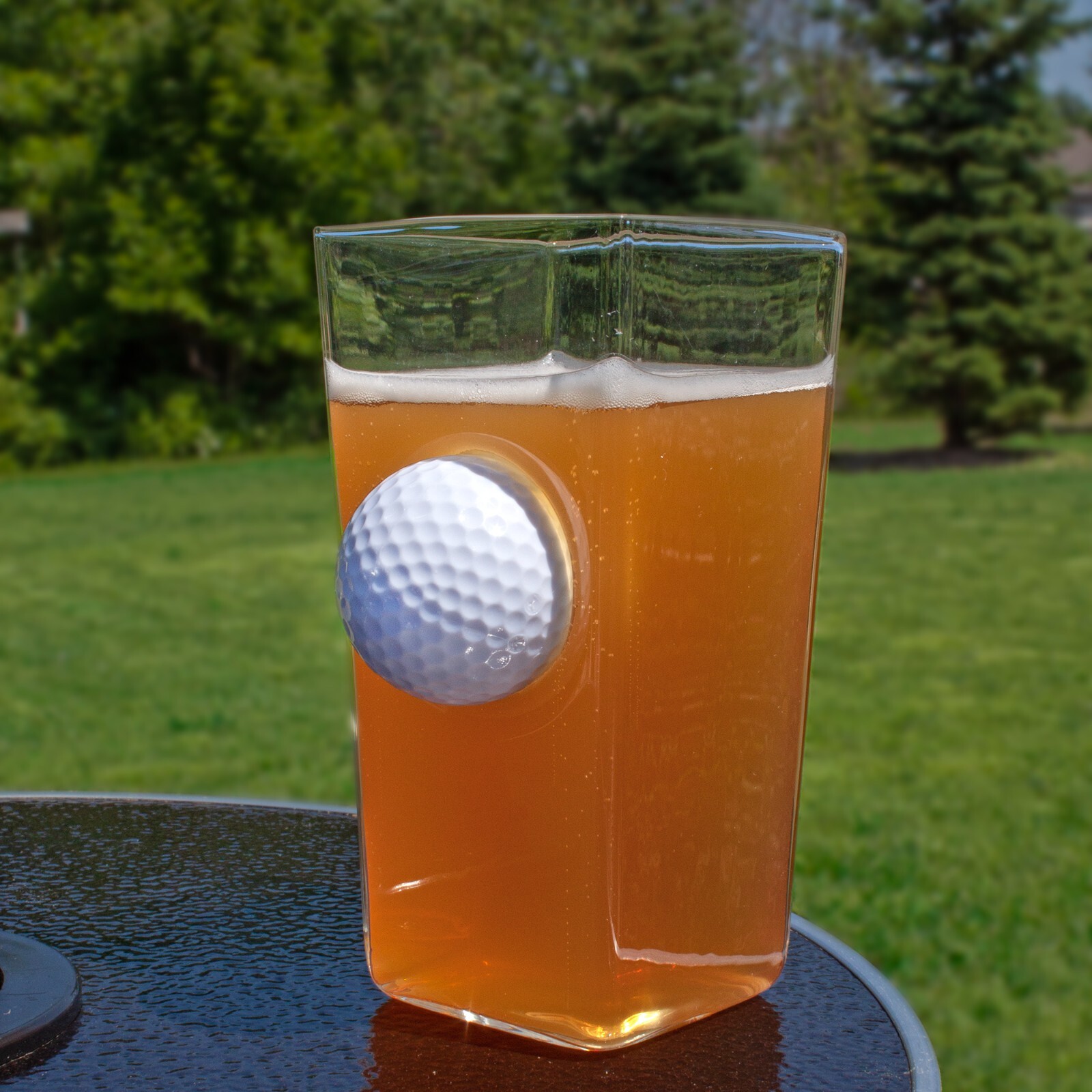 Golf Ball Highball Set Beer Glass Pint Drink 16 oz Cup Gift Dad Holiday Lot
