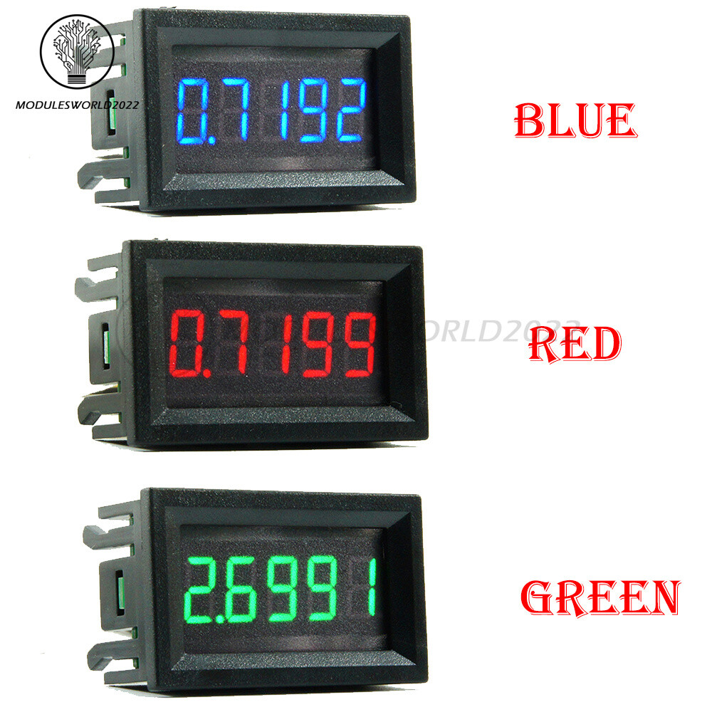 0.36 "DC Digital Ammeter, 5 Digits, 0-3.00a / DC 4-30V Real Panel Meter