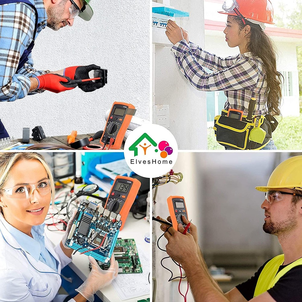 Digital Multimeter, Multimeter with AC DC Voltmeter & Ohm Volt Amp Tester, Mu...