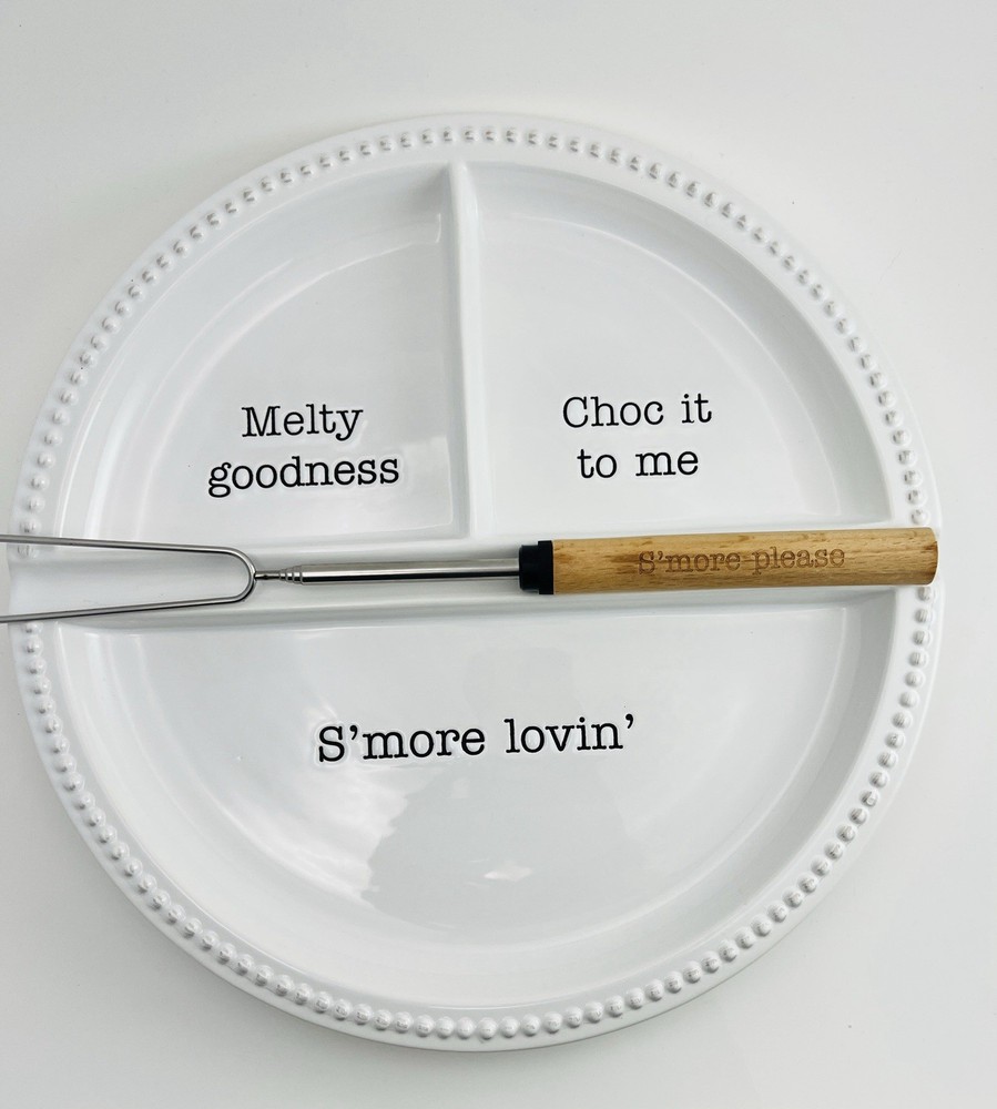 Mud Pie Ceramic S’more Serving Platter