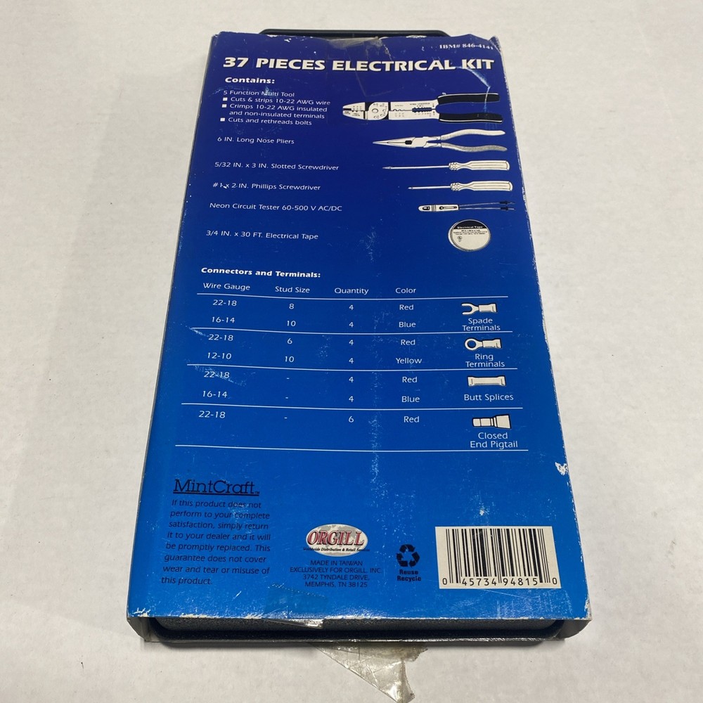MintCraft multi purpose Electrical Kit - IBM#846-4141 Never used; Complete.