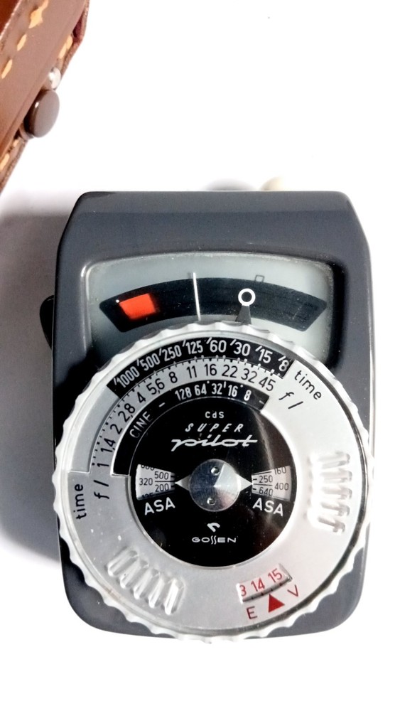 Gossen Super Pilot CdS Light Meter w/ Case Great Condition